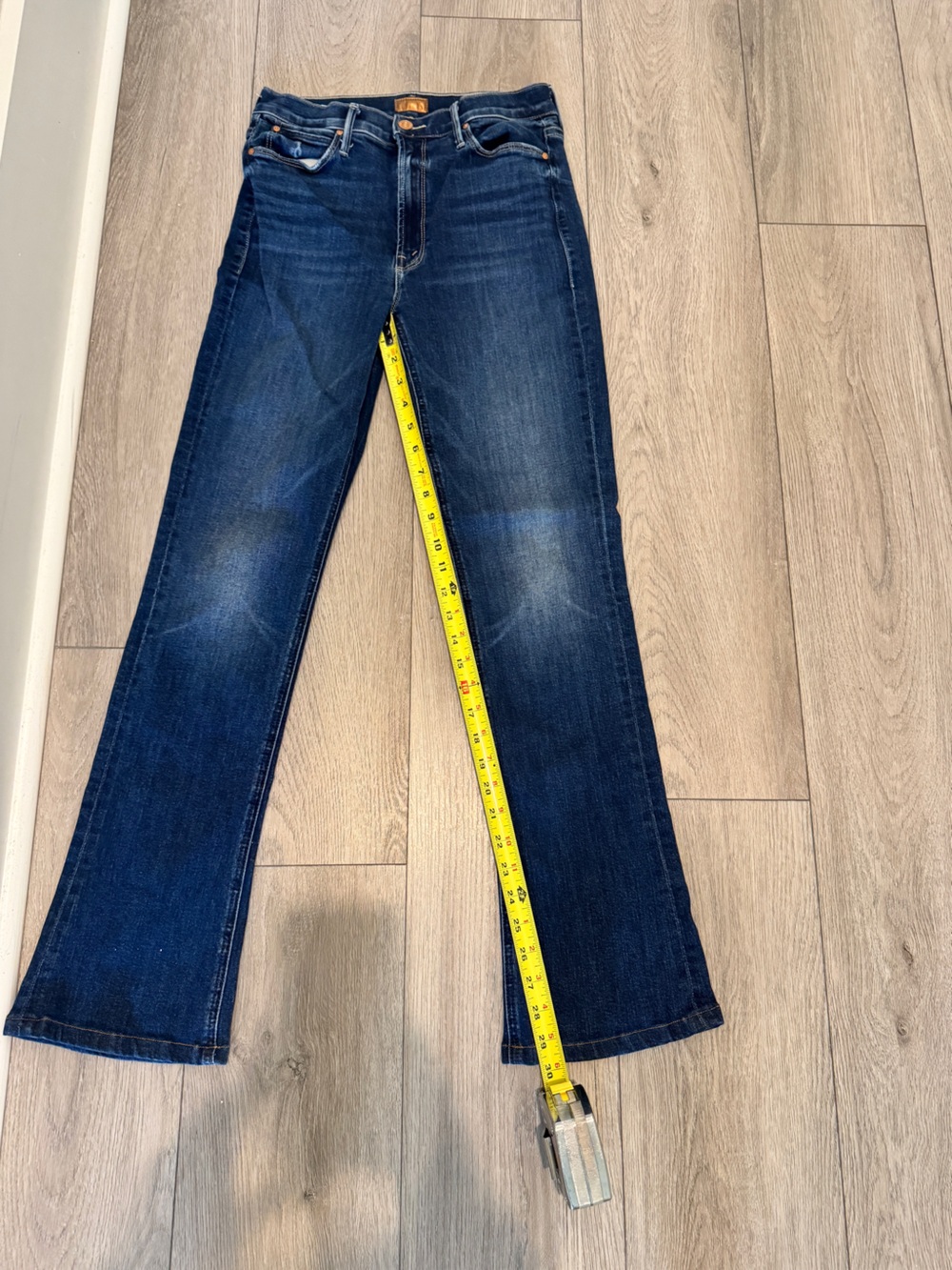 MOTHER Dark Blue Straight-Leg Jeans